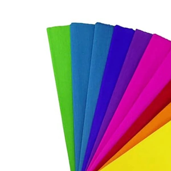 PAPEL CREPE PASCUA 200X50CM. PAQ.C10 MIX. COL. SURT. C20